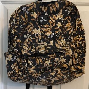 Rip Curl Black and Brown Botanical Backpack